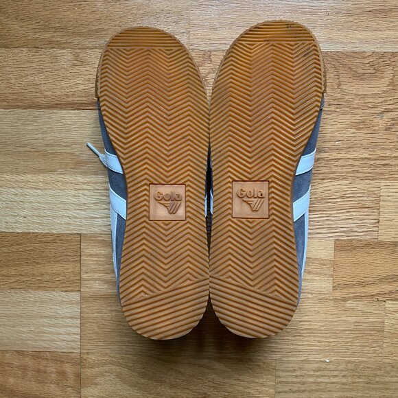 Gola Elan Women's Ash (Gray) and White Sneakers - Picture 8 of 9